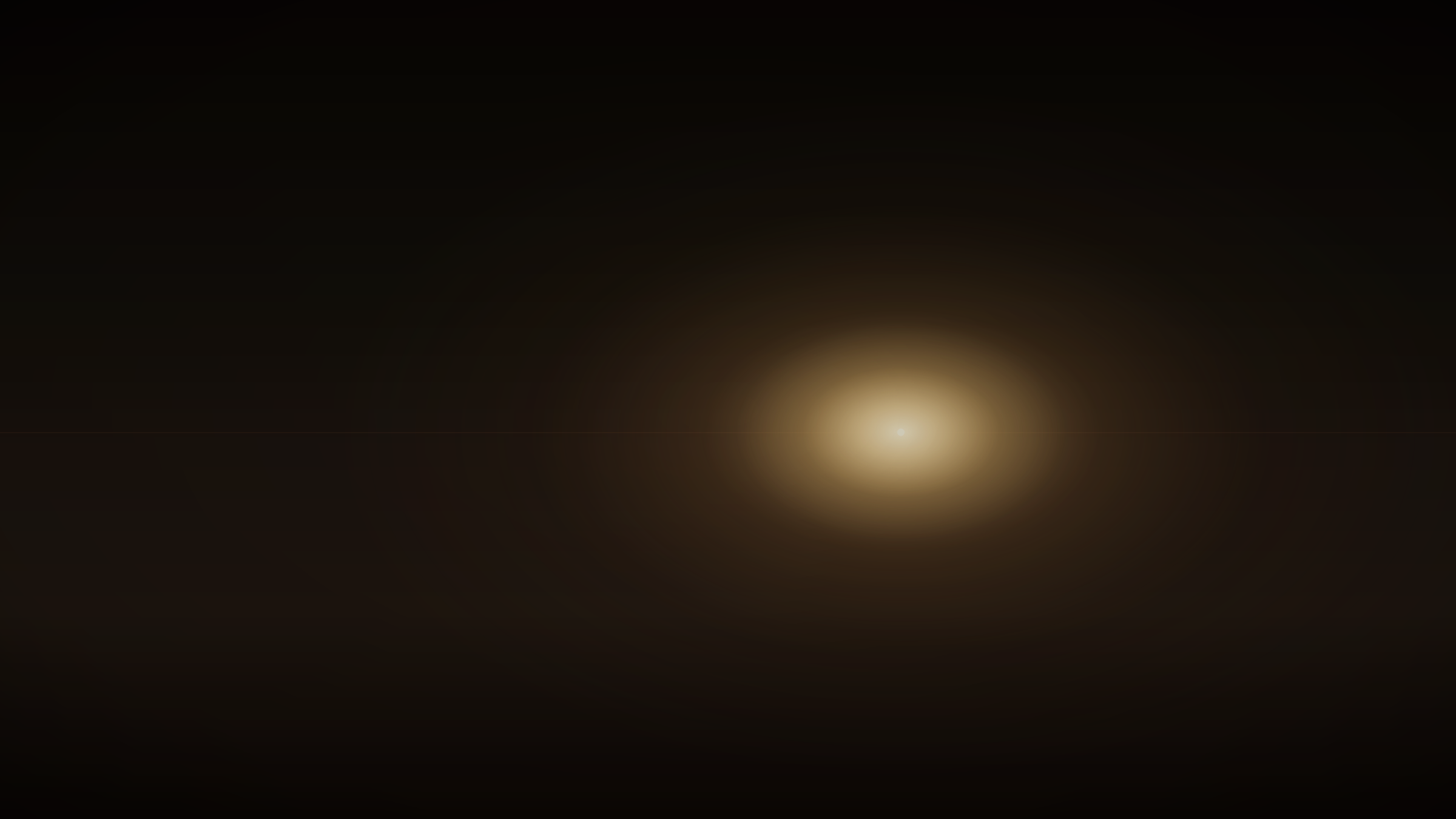The Inner Life of Creativity. A deep warm field with a single warm light at the horizon.