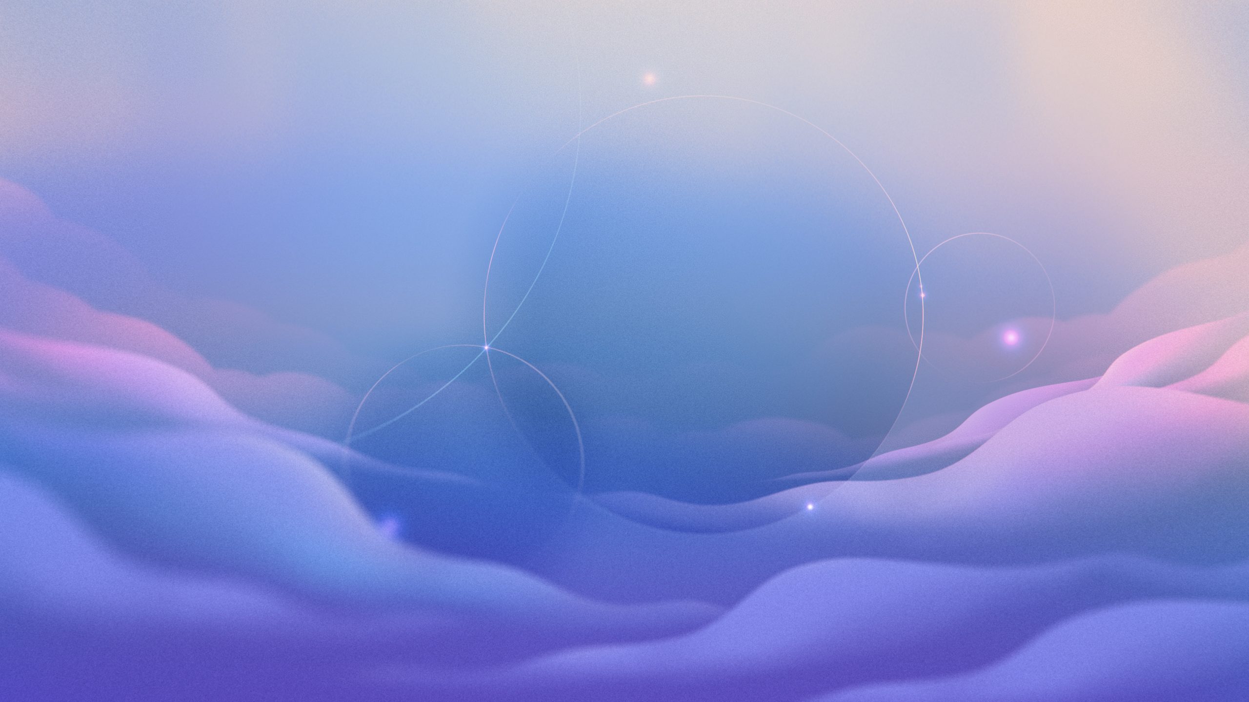 Dreamlike purple cloudscape from the Calm Health film.